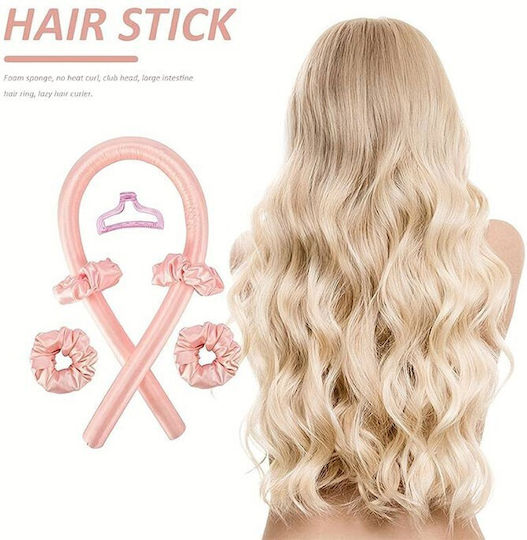 Heatless Curling Set 30mm in Pink Color