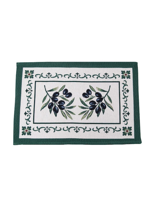 Dimeco Platzdeckchen Grün 50x35cm 1Stück
