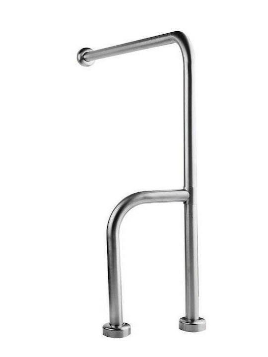 Tema Inox Bathroom Grab Bar for Persons with Disabilities 75cm Silver