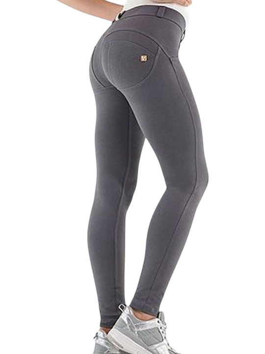 Freddy Women's Fabric Push Up Trousers Dark Gray