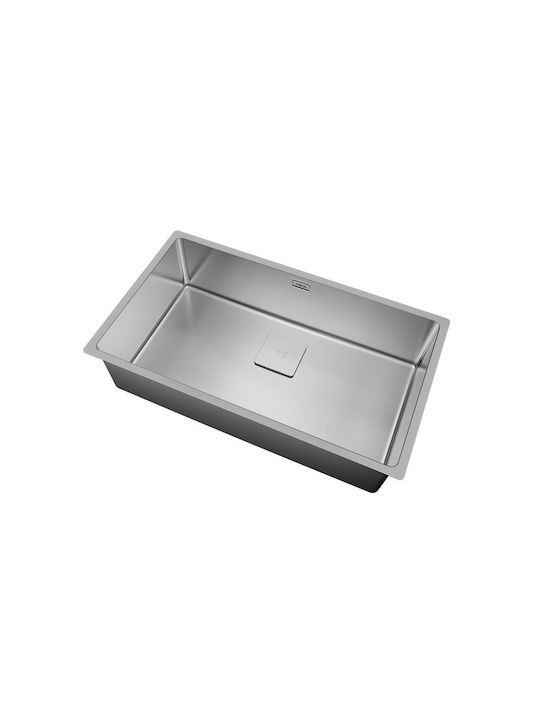 Teka Flexlinea Pureclean RS15 71.40 Υποκαθήμενος Νεροχύτης Inox Σατινέ Μ75xΠ44cm Ασημί