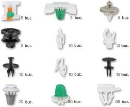 Set 160 Plastic Clips Vw Audi Auto Clips