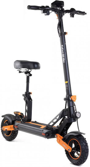 Kugoo Kirin G2 MAX Електрически Тротинетка с Максимална Скорост 55 км/ч и Максимална Автономност 80 км в Черен Цвят със Седалка