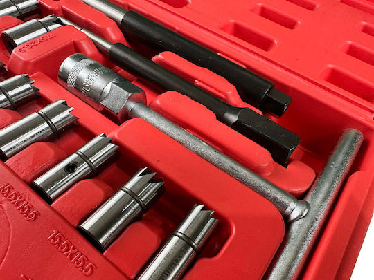 Set de Freze pentru Injectoare 17 Piese Gebo Tools