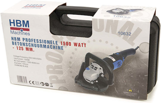 Betonschleifer 1500W 125mm HBM
