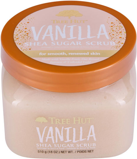 Tree Hut Shea Sugar Душ скраб тяло Ванилия 510гр