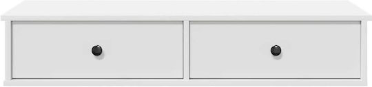 Wall Shelf White 100x37.5x19cm