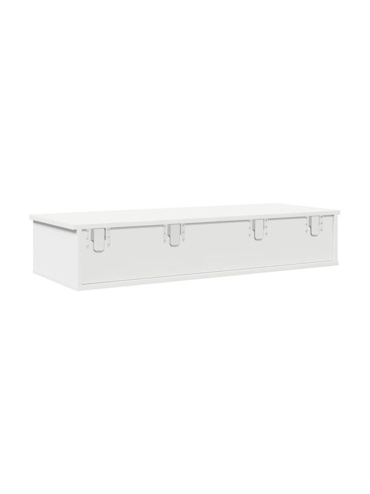 Рафт Стенен Бял 100x37.5x19см.