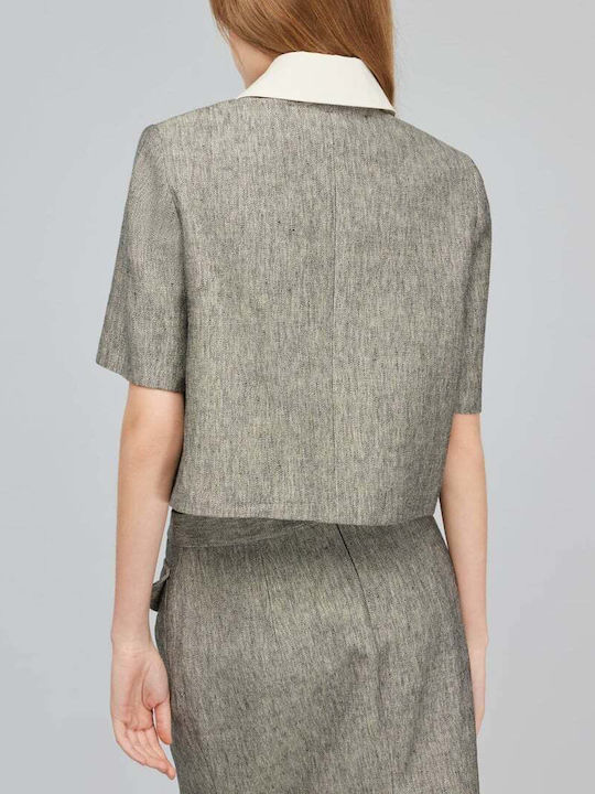 Semicouture Damen Blazer Gray