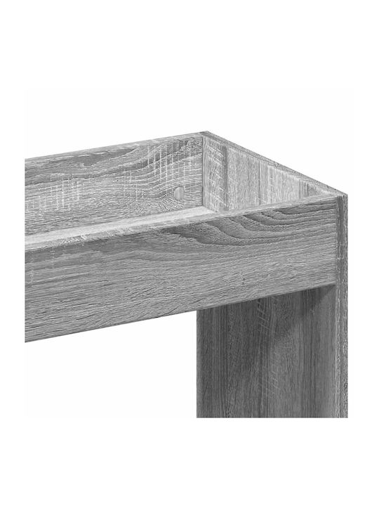 Living Room Display Cabinet Made of Particle Board Grey Sonoma 63x33x100cm