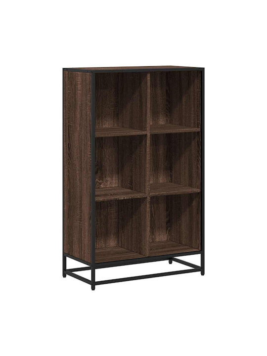 Bookcase Brown Oak 65.5x33x107.5cm