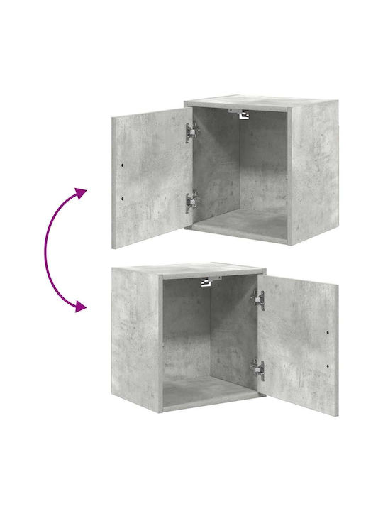 Wand Wohnzimmer Schrank aus Spanplatte Grau 40x30x41cm