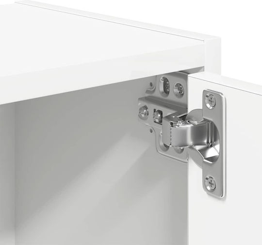 Wohnzimmerschrank aus Spanplatte Weiß 40x24x52 cm