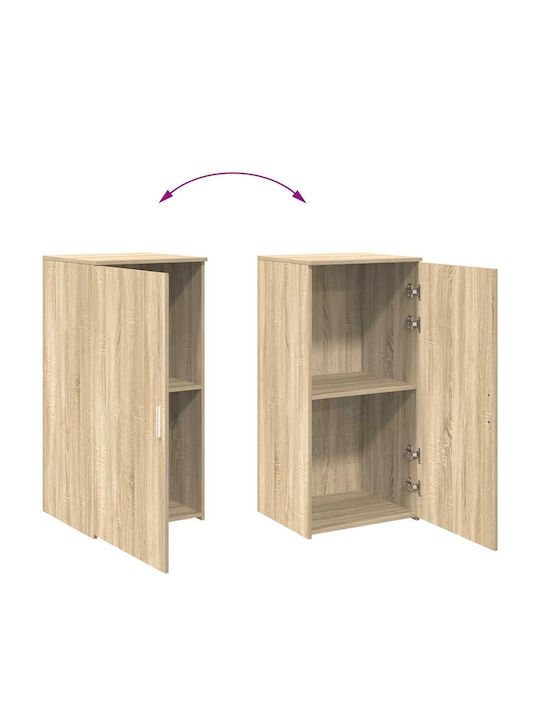 Living Room Display Cabinet Made of Particle Board Brown 50x45x103.5cm
