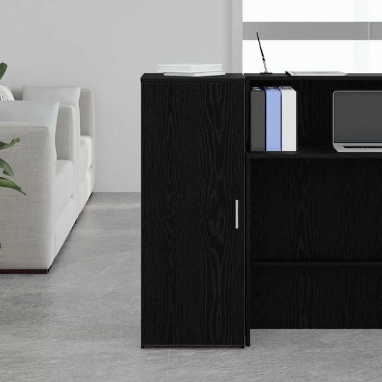 Cabinet Floor 40x45x103.5cm Black Velvet-Black Metal Cabinet Floor 40x45x103.5cm Black Velvet-Black Metal