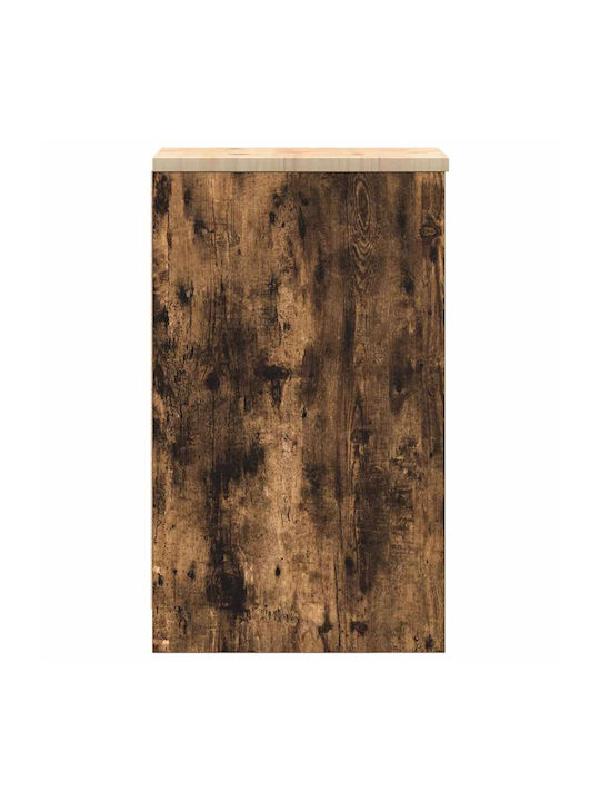 Living Room Cabinet Made of Solid Wood Brown 30x51x85cm