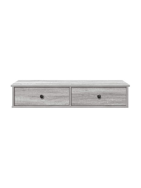 Ράφι Τοίχου Γκρι Sonoma 100x37.5x19εκ.
