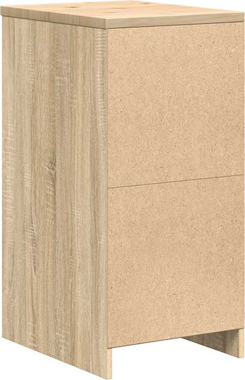 vidaXL Büroaufbewahrungsschrank aus Massivholz Natürlich 40x51x85cm