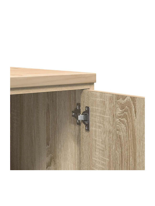 Living Room Cabinet Made of Solid Wood Brown 40x51x85cm