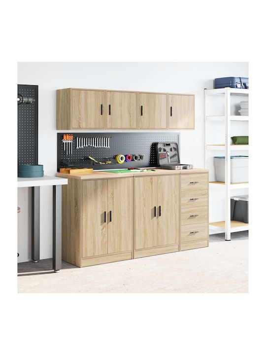 Wall Living Room Cabinet made of Particle Board Brown 40x30x41cm