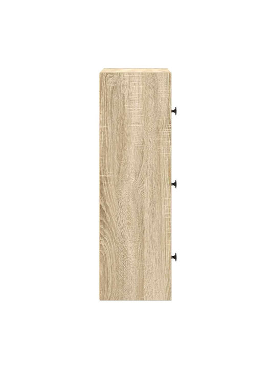 Living Room Cabinet Made of Particle Board Brown 40x24x77cm