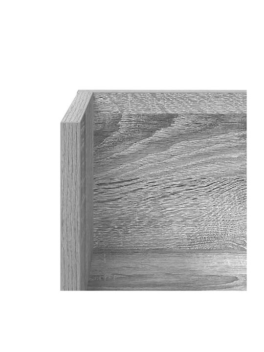 Wall Shelves Gray Sonoma 2 Pieces 100x16.5x16.5 cm
