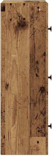 Living Room Cabinet Made of Brown Particle Board 40x24x77cm