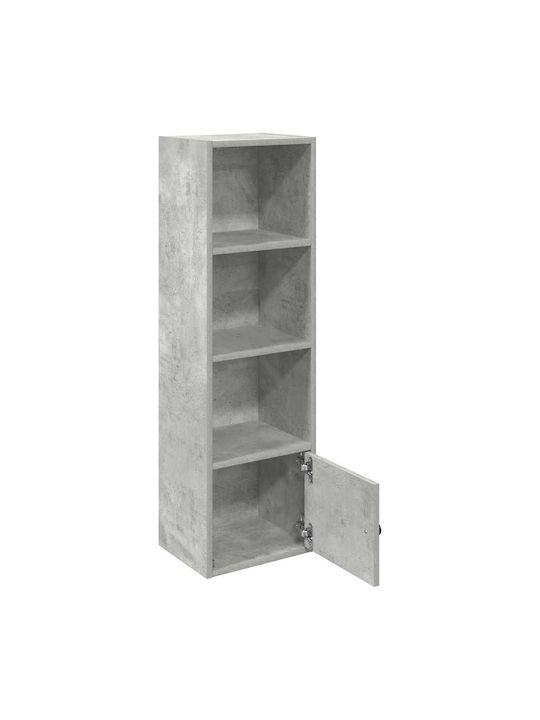 Shelf Floor Grey Concrete 31x24x102cm