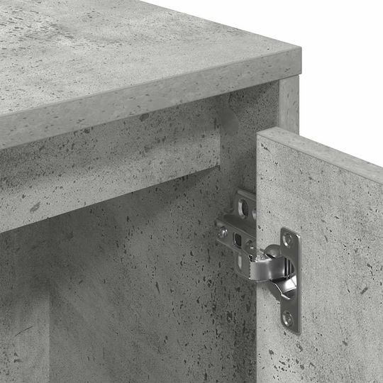 Bibliotecă Gri Beton 89x24x101,5 cm