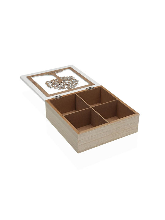 Box General Use with Lid Wooden 20x7x20cm