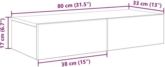 Raft Gri Beton 80x33x17 cm