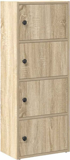 Dulap de Pardoseală pentru Sufragerie din Placă Aglomerată Gri Beton 40x24x102 cm