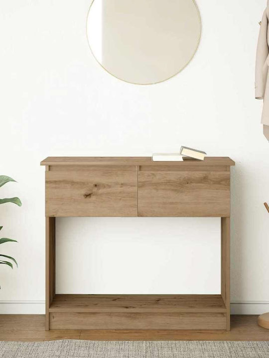 Wooden Console Table Coffee L85.5xW38.5xH74.5cm