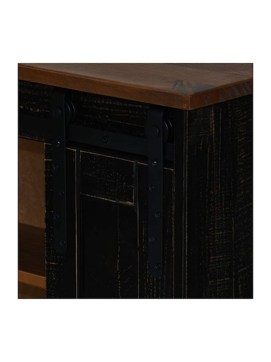 Ντουλάπι Τοίχου Μαύρο 49x22.5x70εκ.