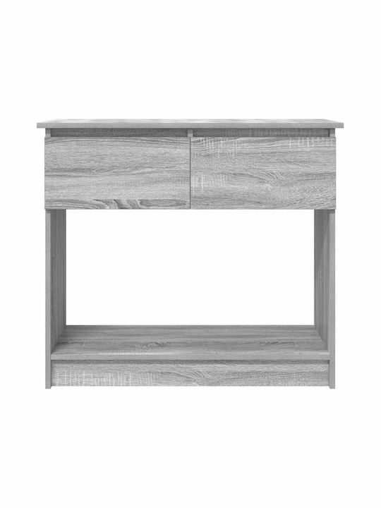 Wooden Console Table Grey Sonoma L85.5xW38.5xH74.5cm