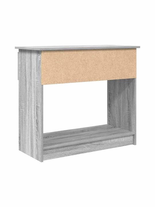 Wooden Console Table Grey Sonoma L85.5xW38.5xH74.5cm