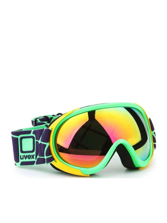 Uvex Ski- & Snowboardbrille Erwachsene Grün mit Linse Spiegel in Grün Farbe Uvex Ski- & Snowboardbrille Erwachsene Grün mit Linse Spiegel in Grün Farbe