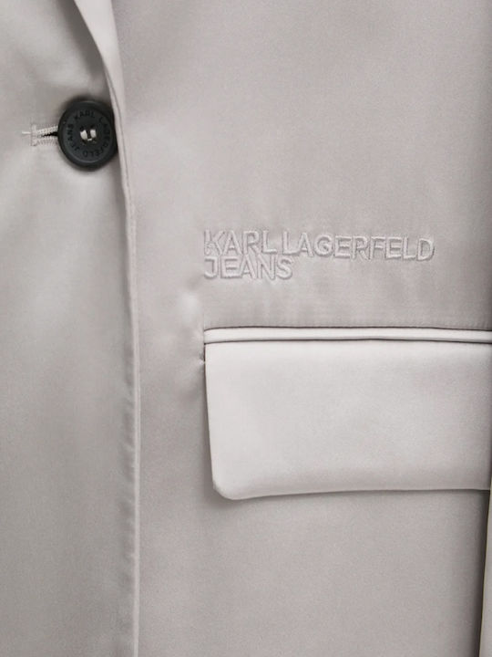 Karl Lagerfeld Women's Blazer Silver
