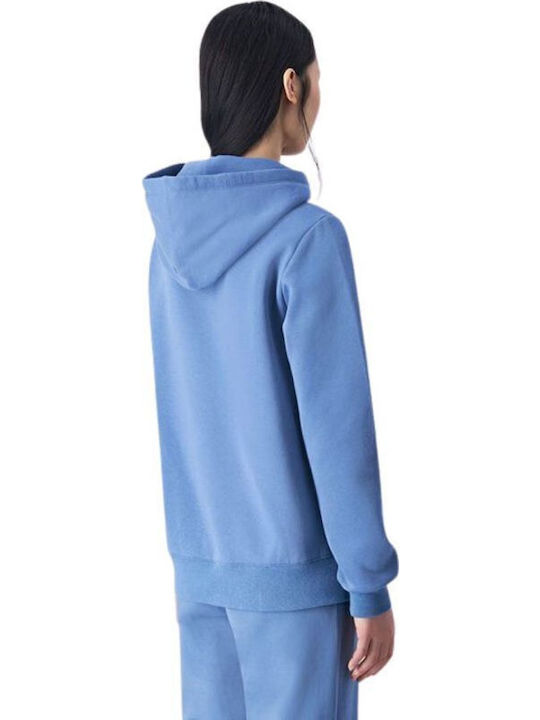 Damen Sweatshirt Kapuzen Blue