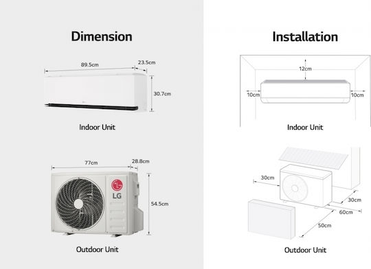LG Planet Κλιματιστικό Inverter 9000 BTU A+++/A++ με Ιονιστή και WiFi