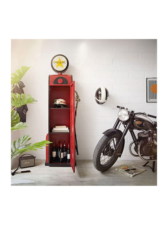 Bibliotecă Gasoline 24-0742 Roșu 53x38x190cm