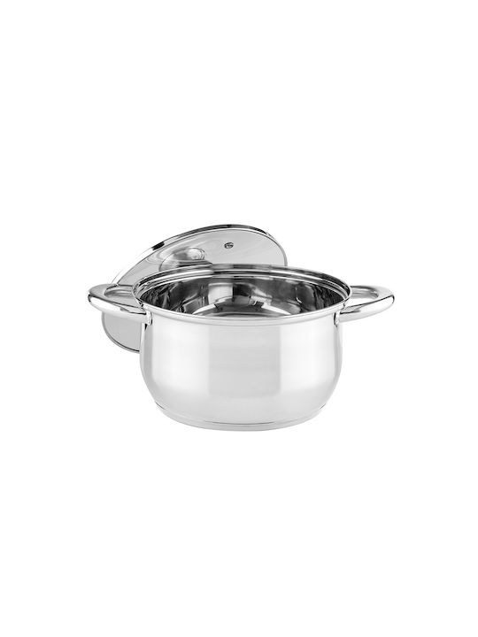 Muhler Deep Stainless Steel Pot 4.3lt / 22cm