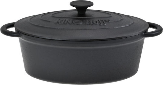 KING Hoff Tiefer Topf aus Gusseisen 3.9Es / 28cm KING Hoff Tiefer Topf aus Gusseisen 3.9Es / 28cm
