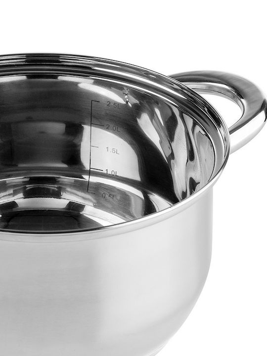 Muhler Deep Stainless Steel Pot 4.3lt / 22cm