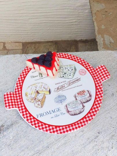 Marva Fromage Porcelain Cheese Serving Platter with Handle 31x26cm