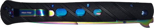 Set Two Stiletto Knives Locking Blade Belt Attachment 33 Cm