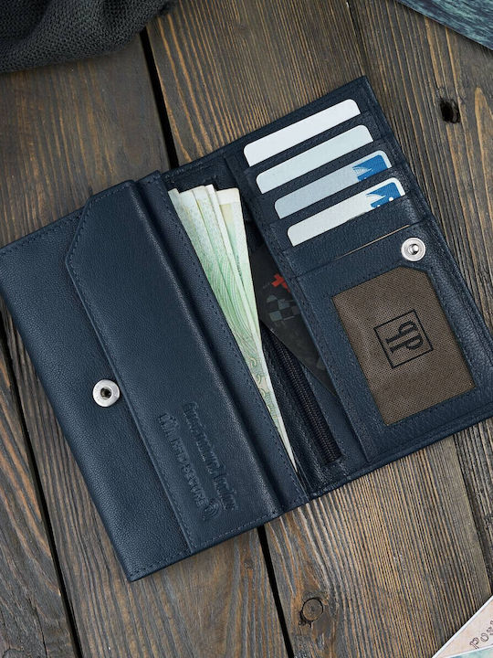 Дамско Портмоне Класически с RFID Тъмносин