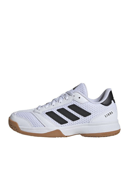 Ligra 8 K Kids Sports Shoes Volleyball with Laces White