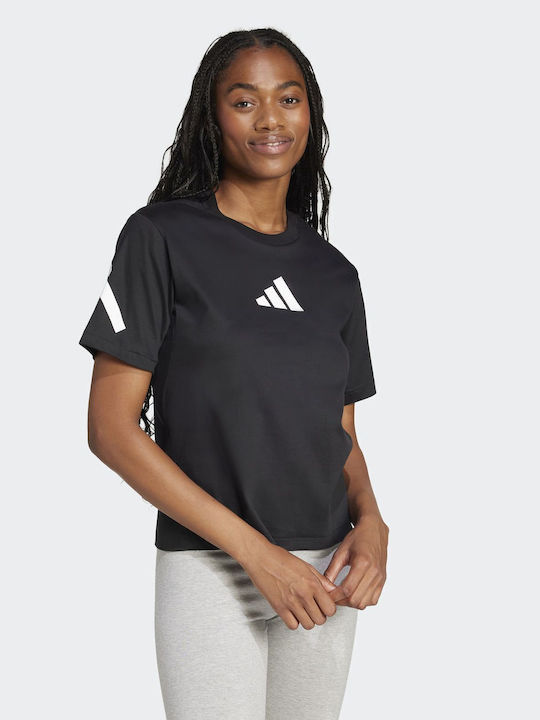 Damen Sportlich T-Shirt Schwarz