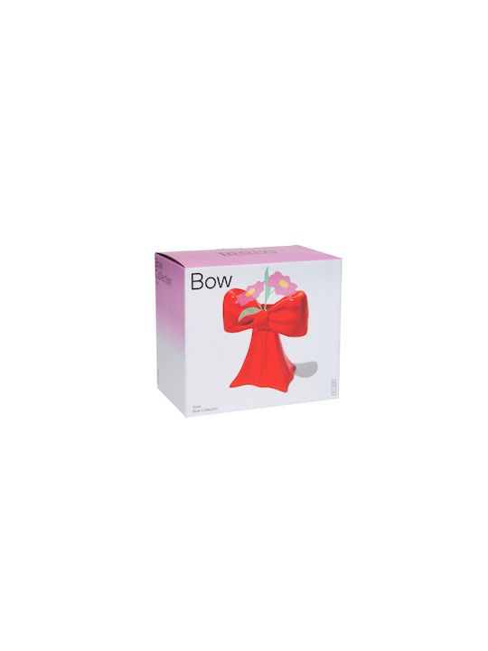 DOIY Decorative Vase Red 19x11xH20cm